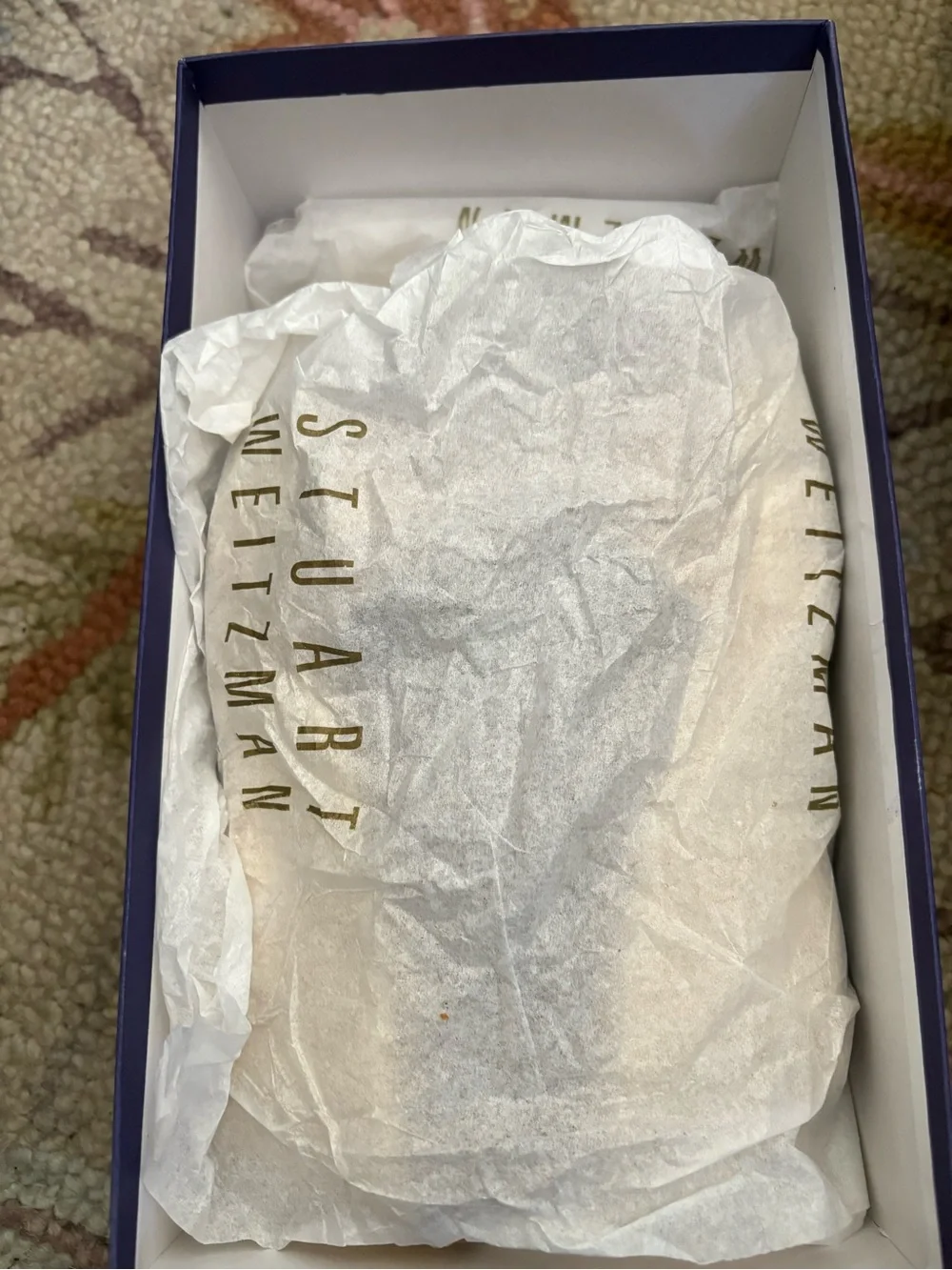 Y2K Stuart Weitzman Buckster Tan Croc Embossed Espadrille Wedge Slides Size 5.5 - Picture 9 of 9